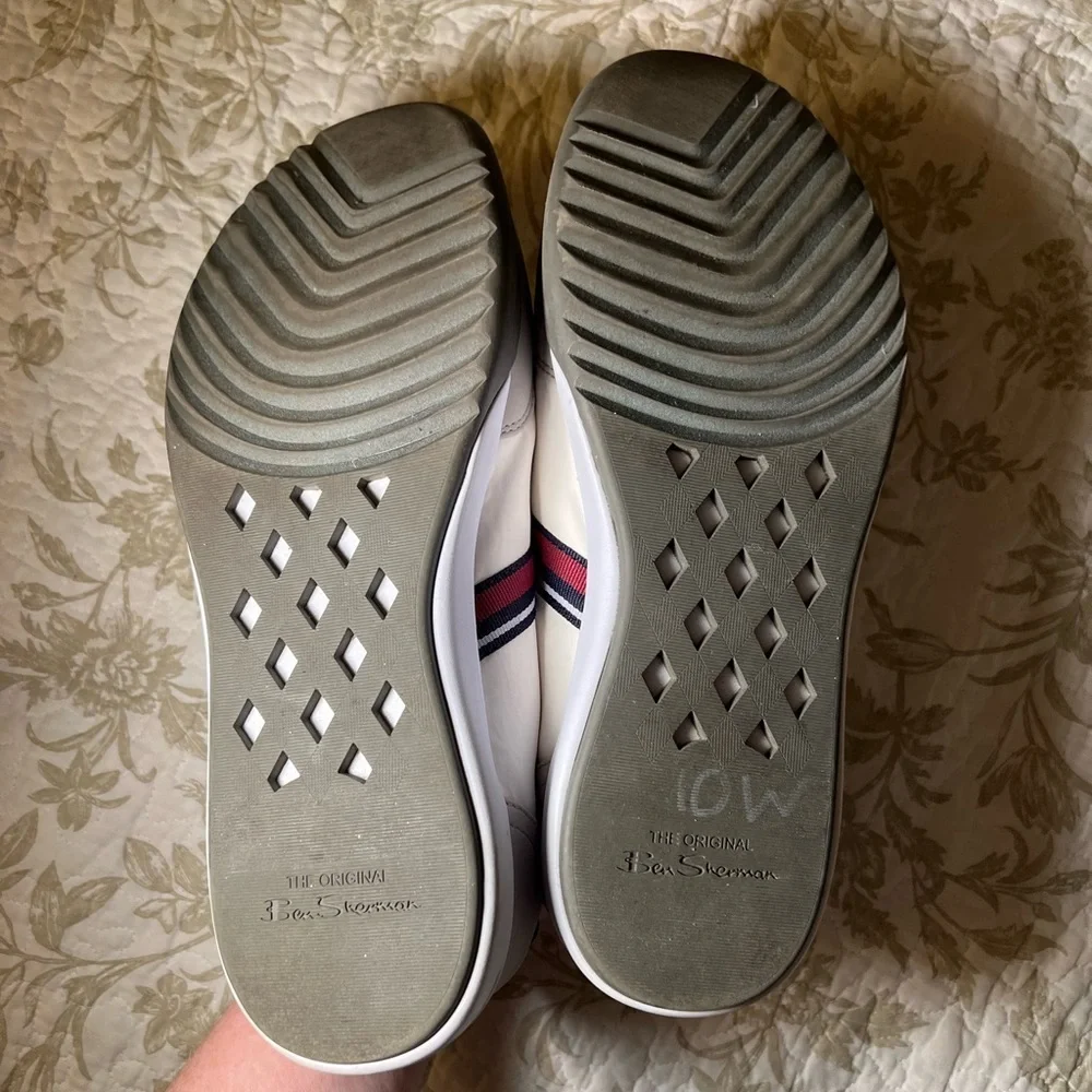 Ben Sherman White Pacer Old School Jogger Sneaker, size 12 Preppy Blokecore